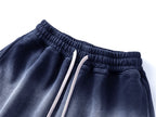 Washed Blue Jogger Shorts