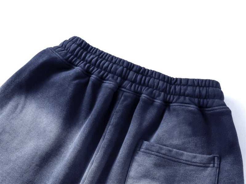 Washed Blue Jogger Shorts