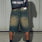 Washed Shorts Jeans