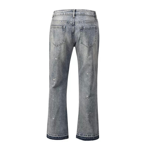 Washed Blue Flare Jeans