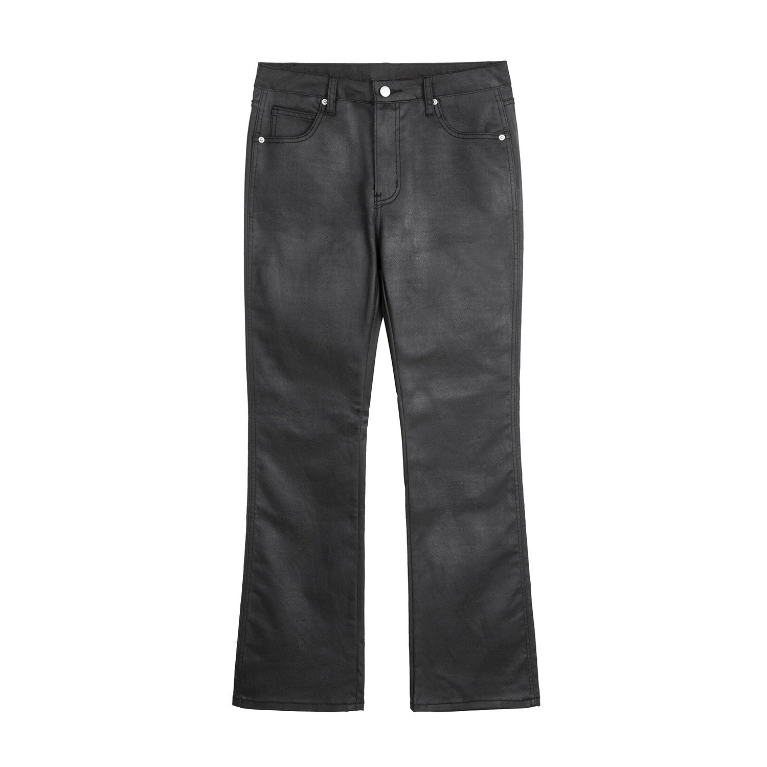 Waxed Flare Jeans