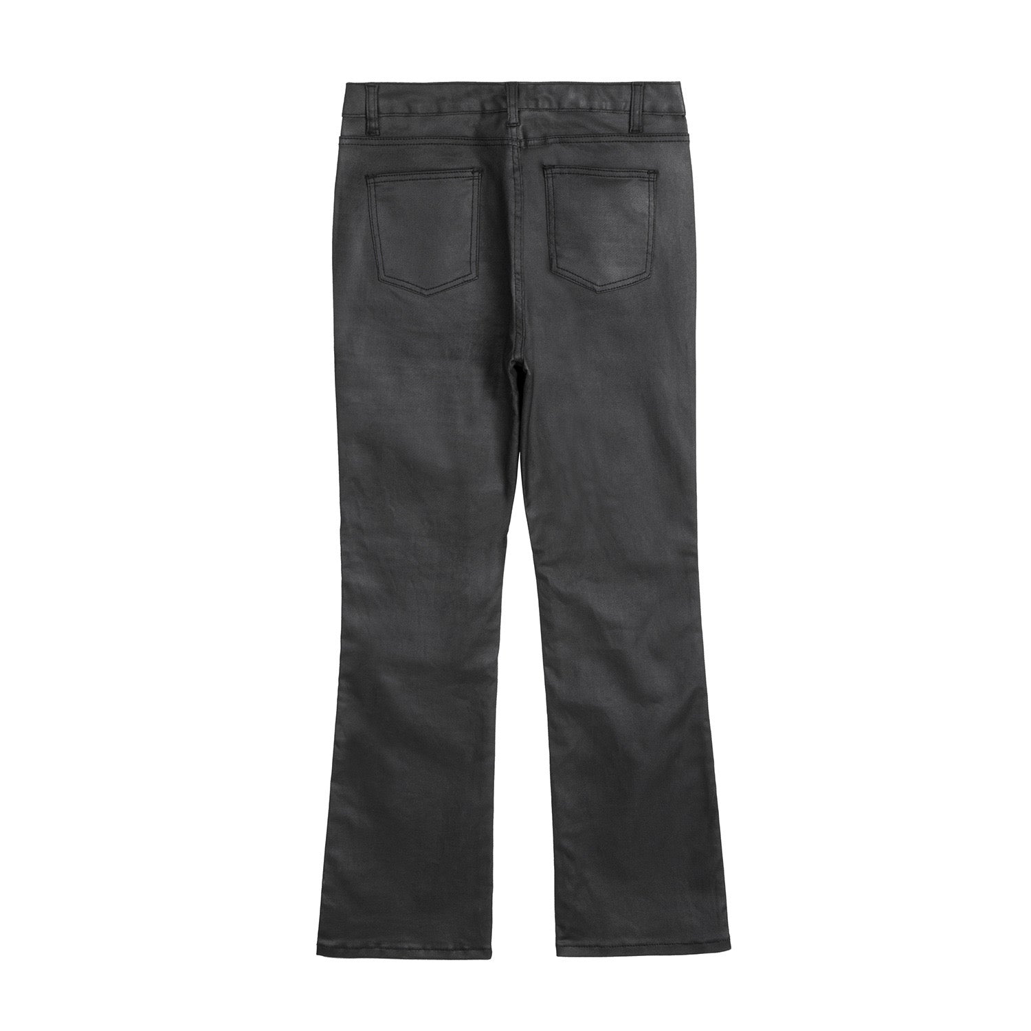 Waxed Flare Jeans