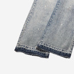 Washed Blue Flare Jeans