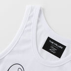 White Block Tank Top