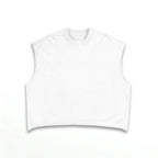 White Boxy Fit Tank Top