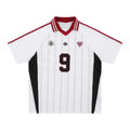 White Soccer Player Jersey