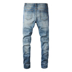 Schwarze blaue Jeans