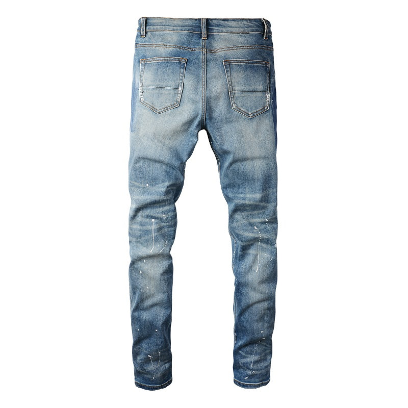 Schwarze blaue Jeans