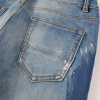 Schwarze blaue Jeans