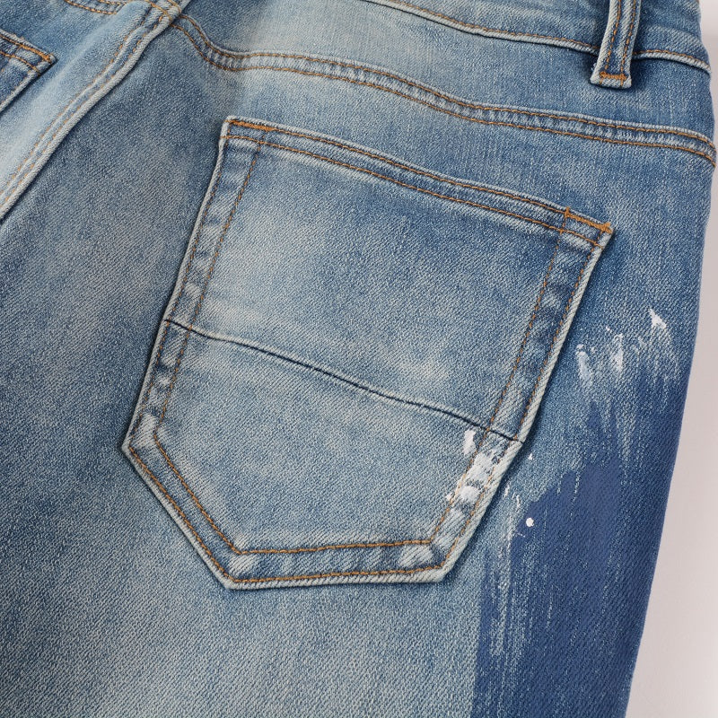 Schwarze blaue Jeans