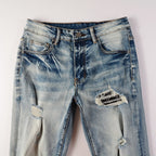 Blue Flower Jeans