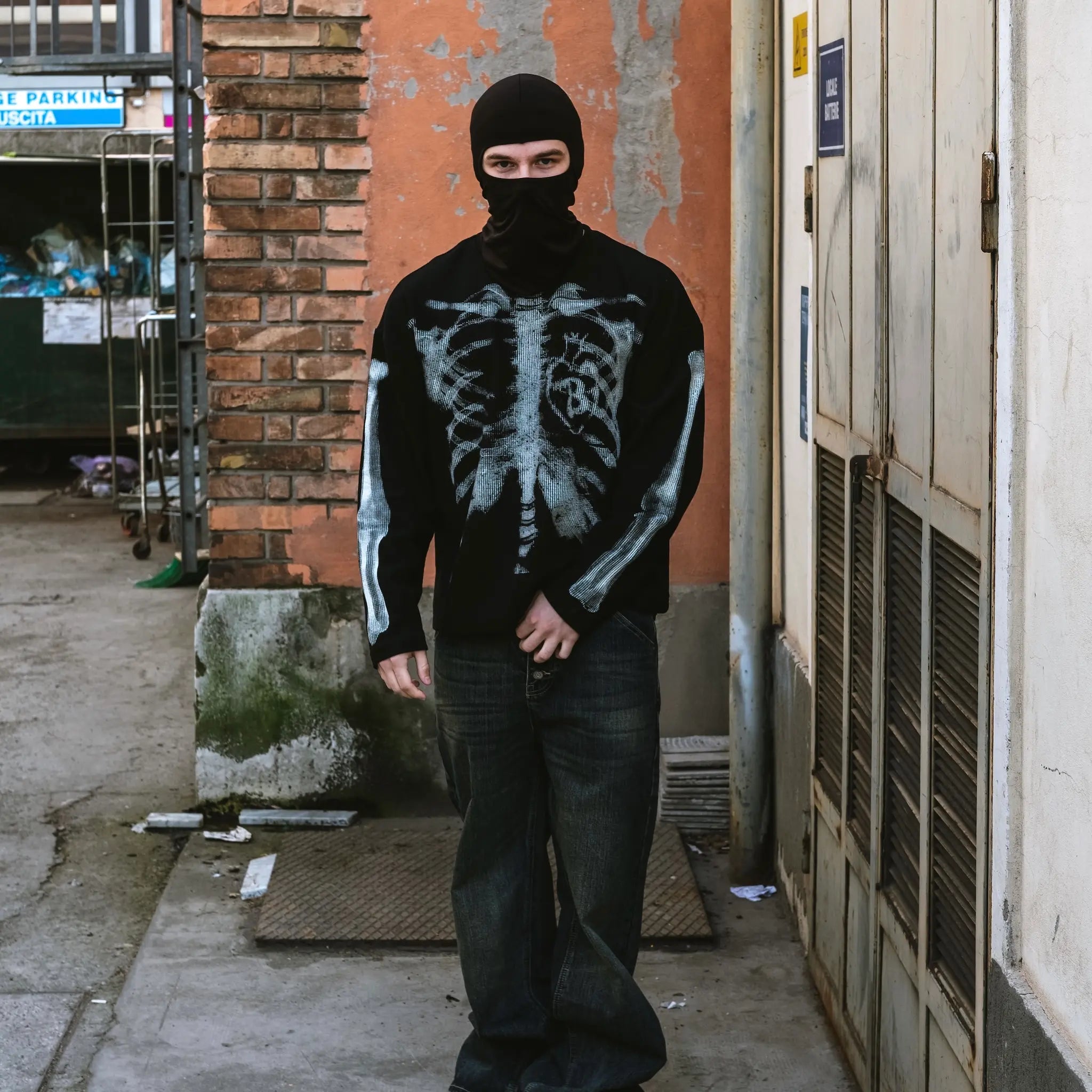 Black Skeleton Long Sleeve