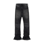Washed Black Flare Jeans