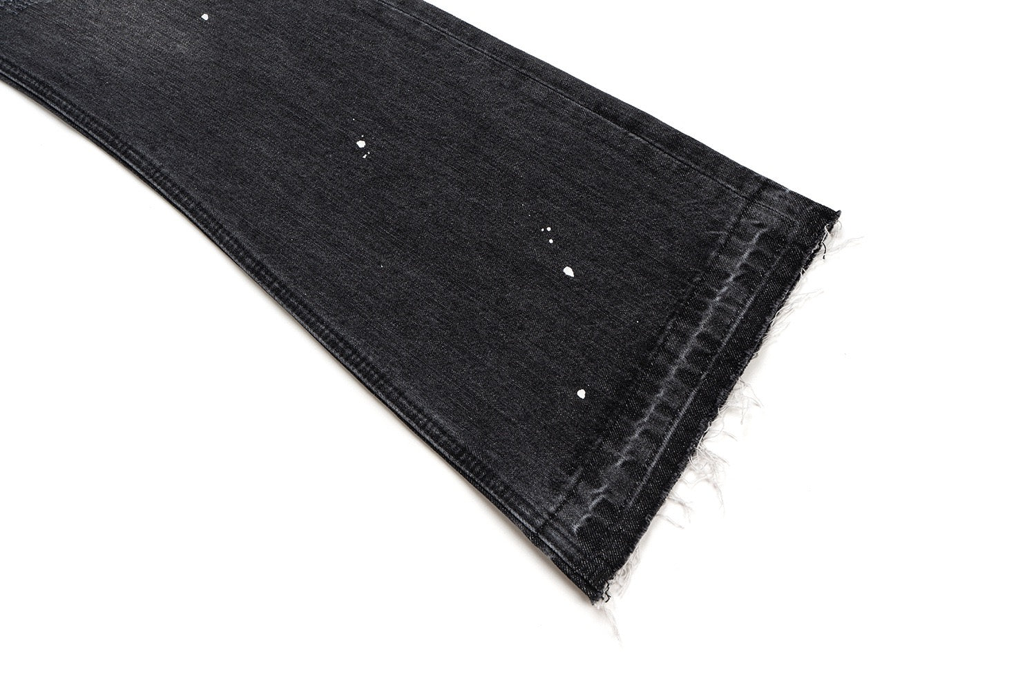 Washed Black Flare Jeans