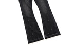 Washed Black Flare Jeans