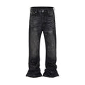 Washed Black Flare Jeans