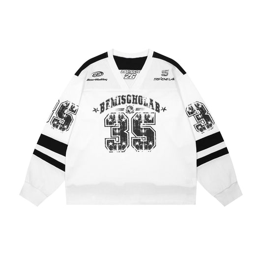 White Turbo Long Sleeve Tee