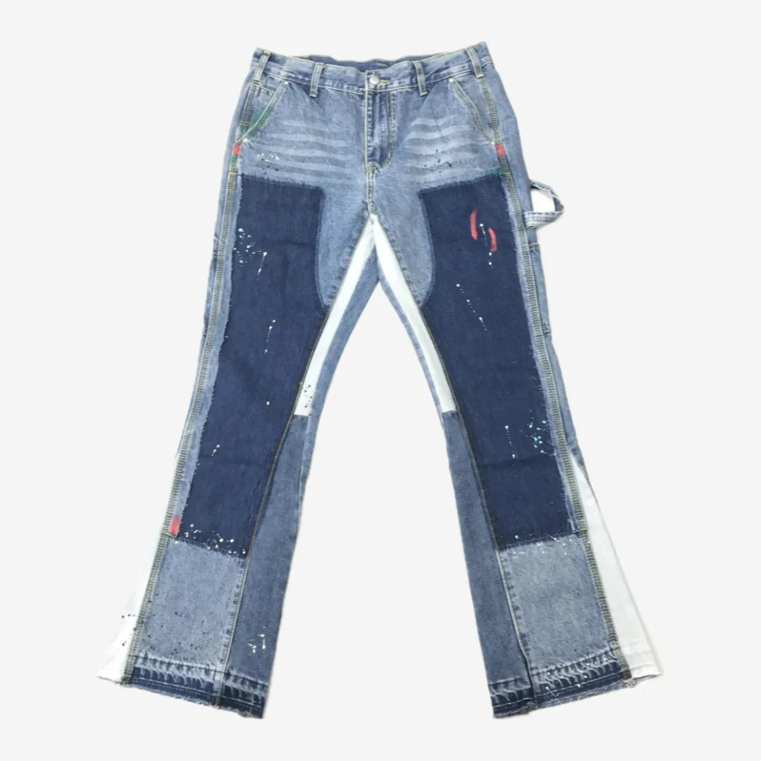Farbgebung Schlagjeans