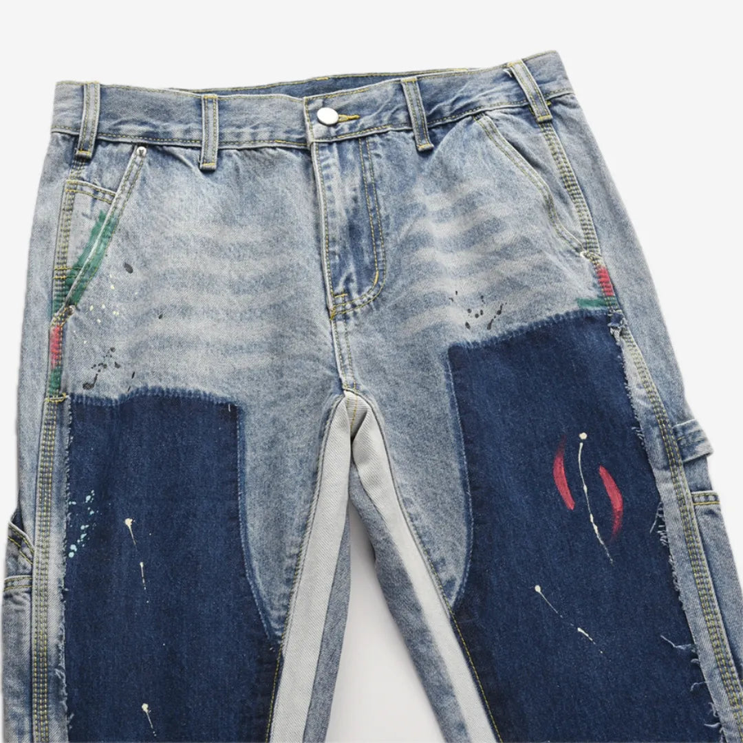 Farbgebung Schlagjeans