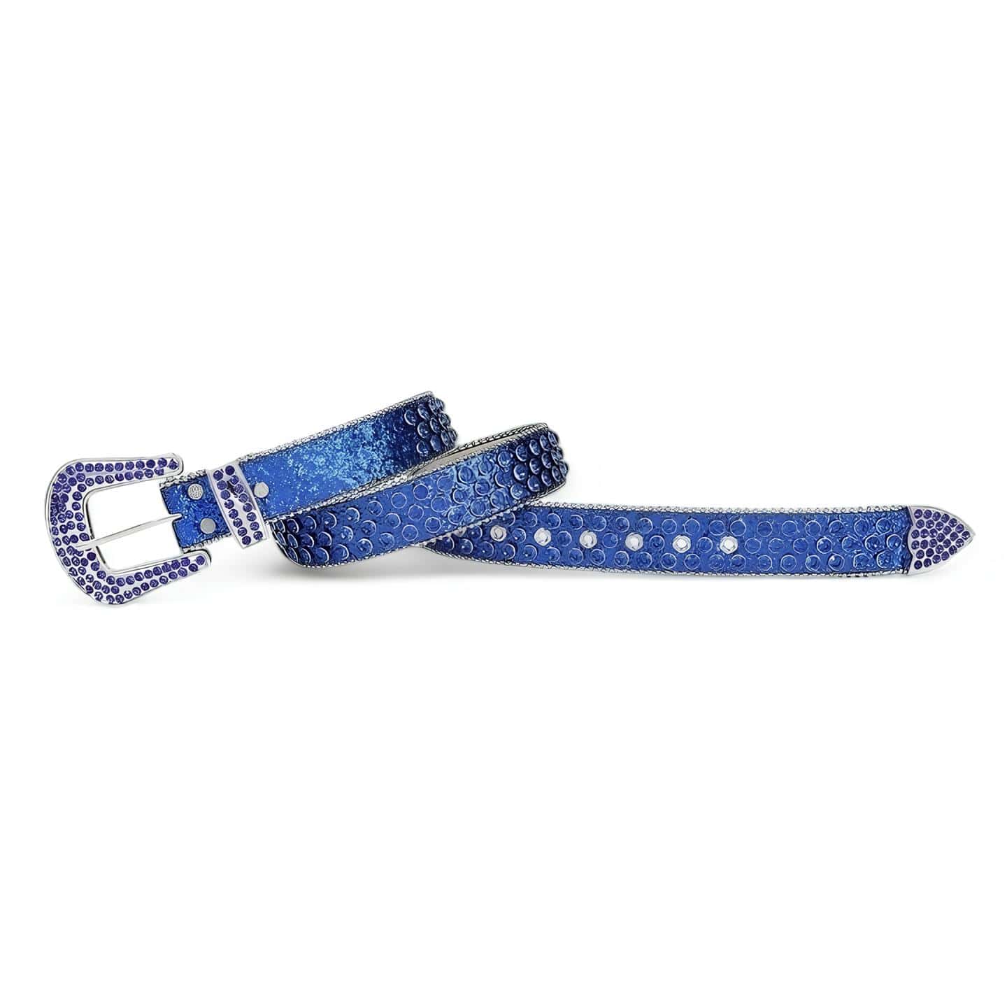 Blauer Blendgürtel