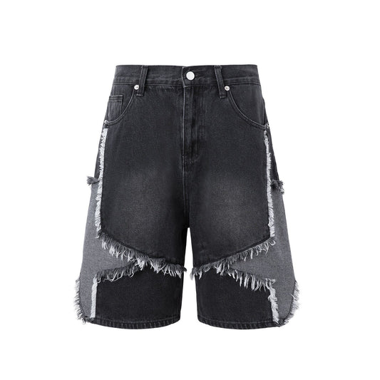 Schwarze Texas Shorts Jeans