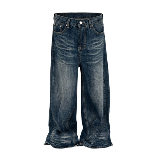 Marineblaue Baggy Jeans