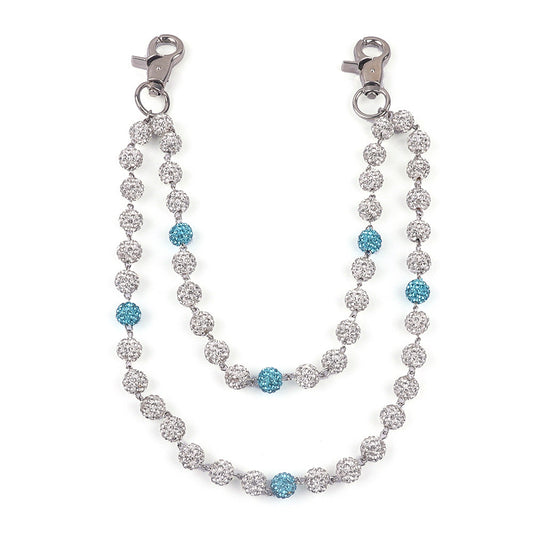 Glänzende Kette Brieftasche