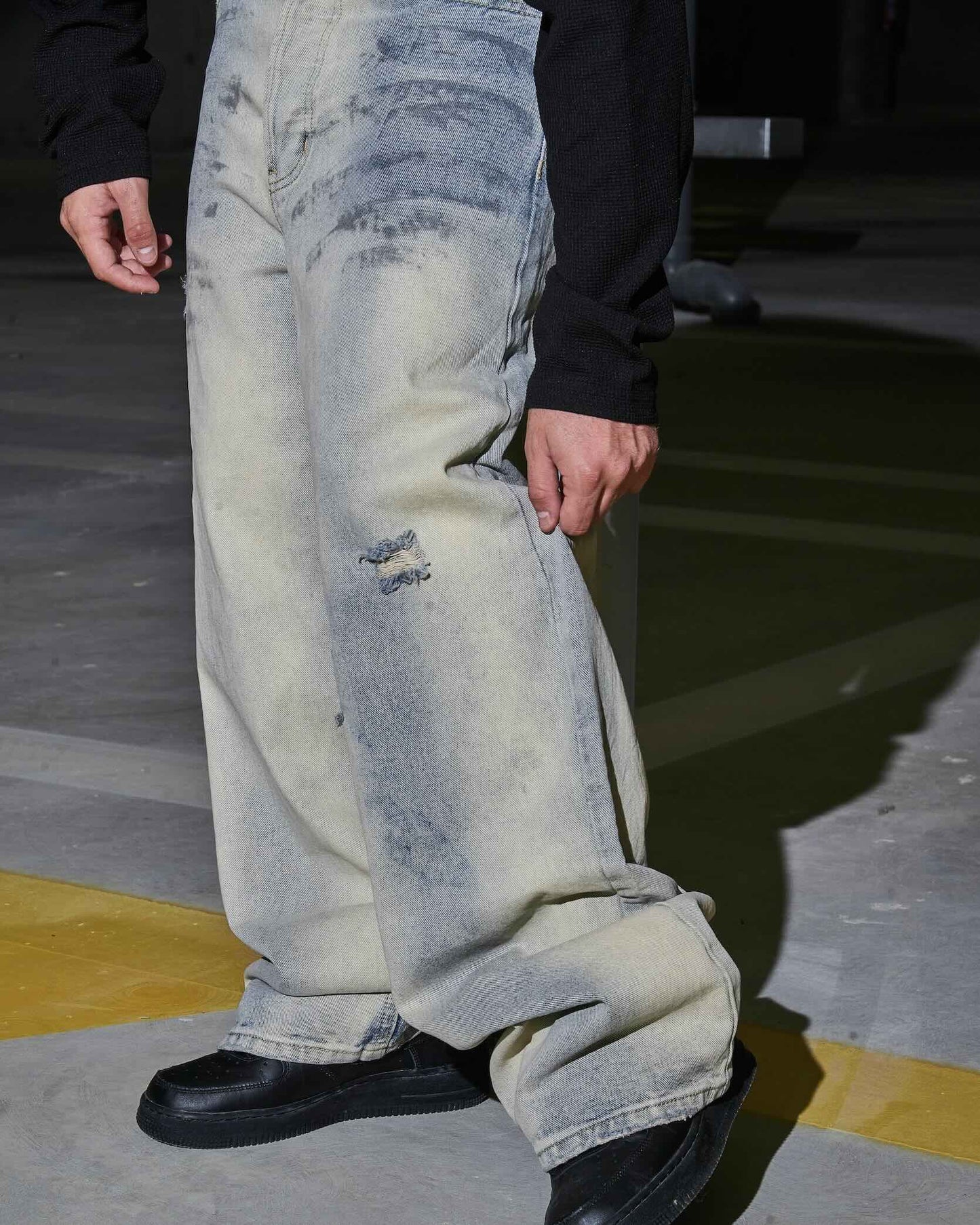 Zerstörte Baggy Jeans