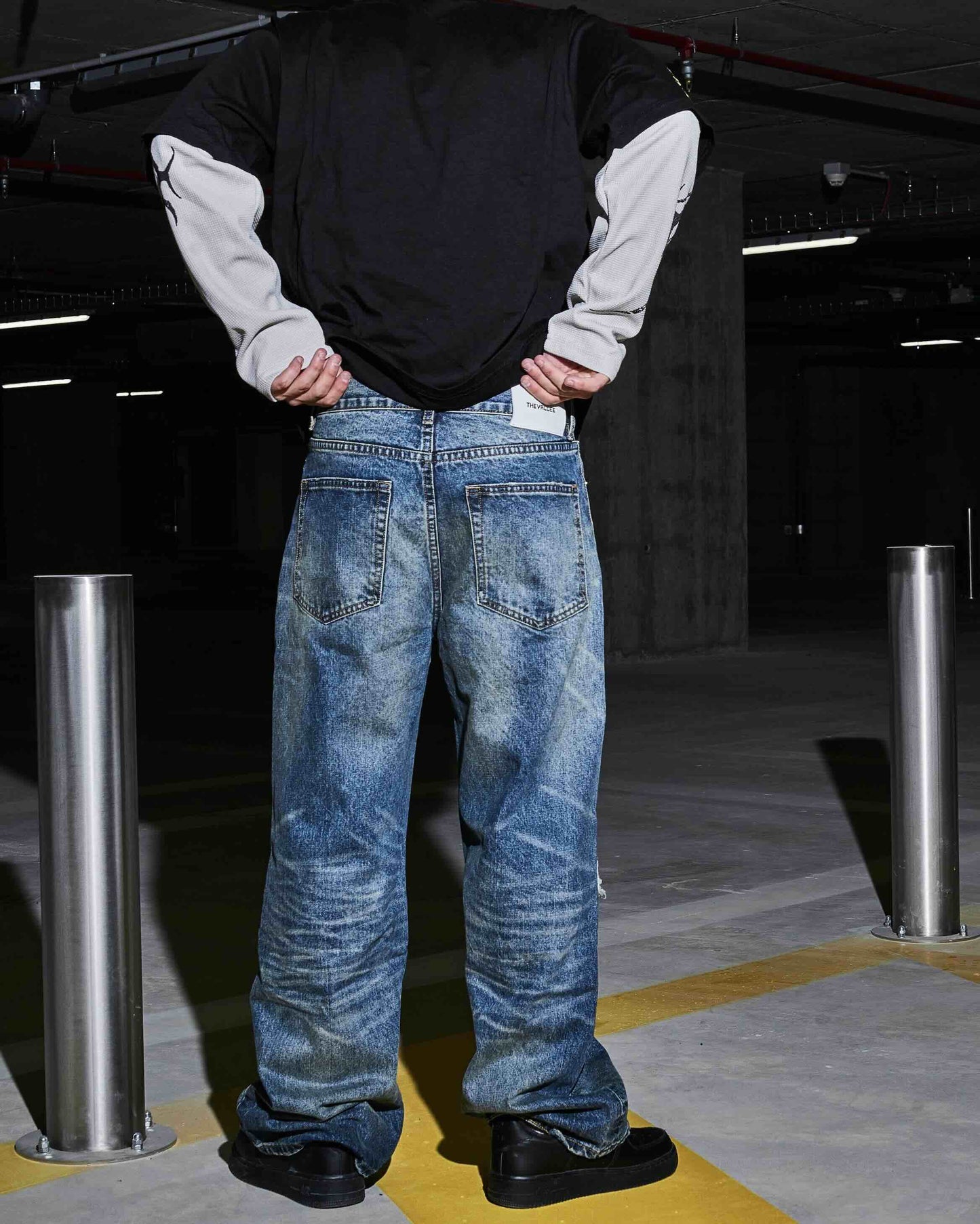 Fracture Baggy Jeans