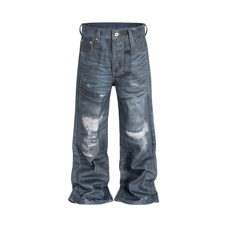 Illusion Zerrissene Baggy Jeans