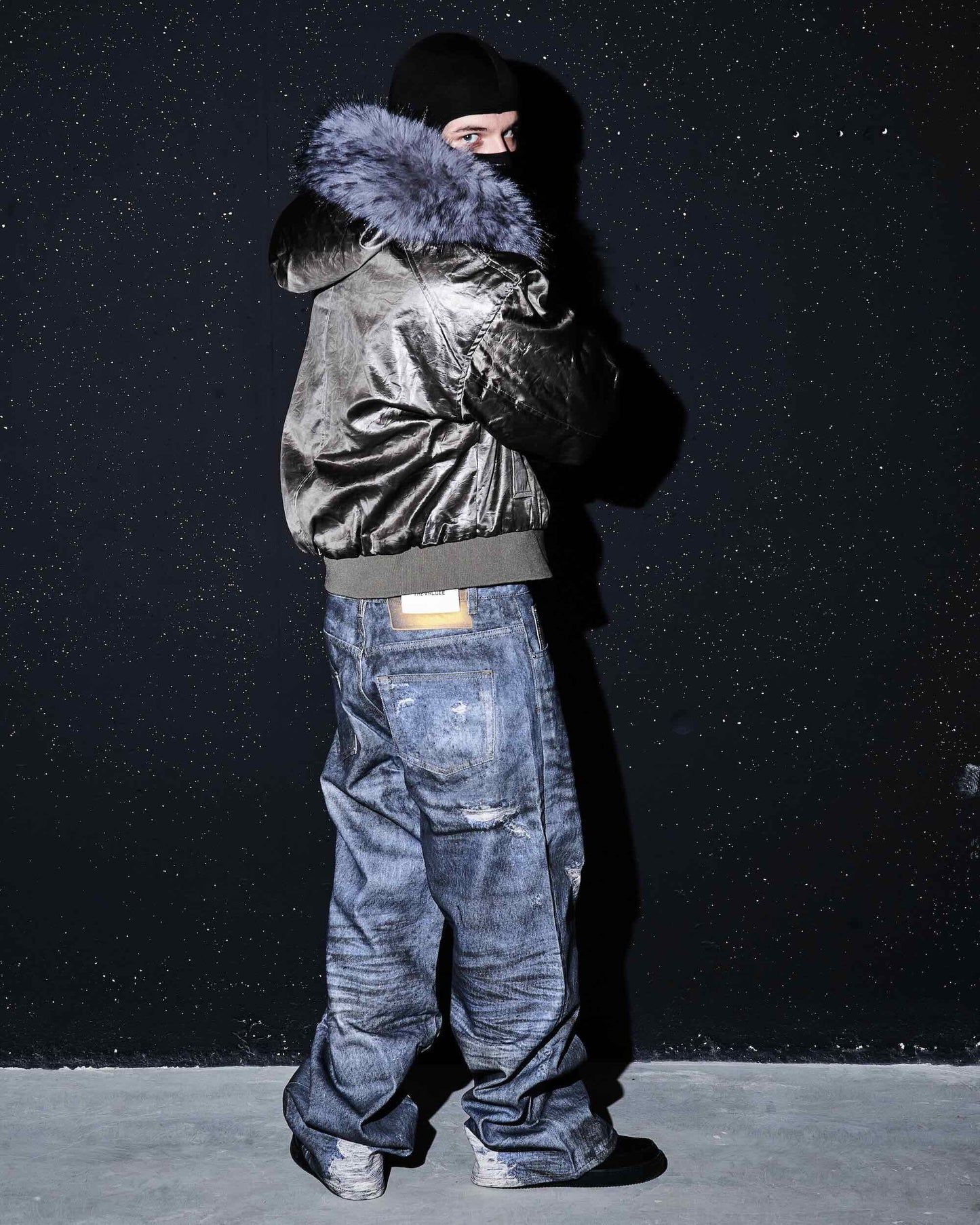 Illusion Zerrissene Baggy Jeans