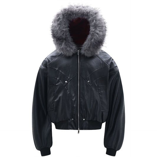 Schwarze Polar Jacke