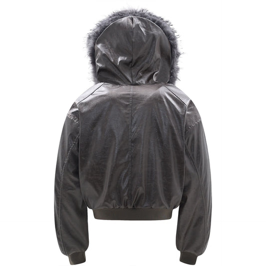 Graue Polar Jacke