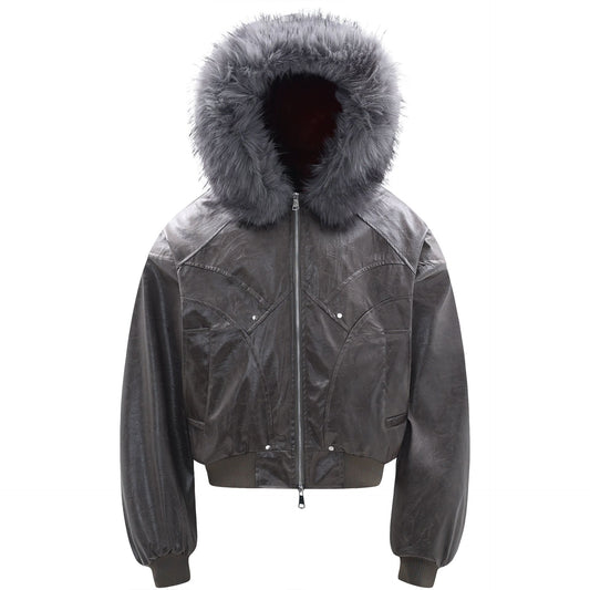 Graue Polar Jacke