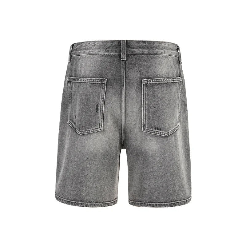 Storm Grey Shorts Jeans