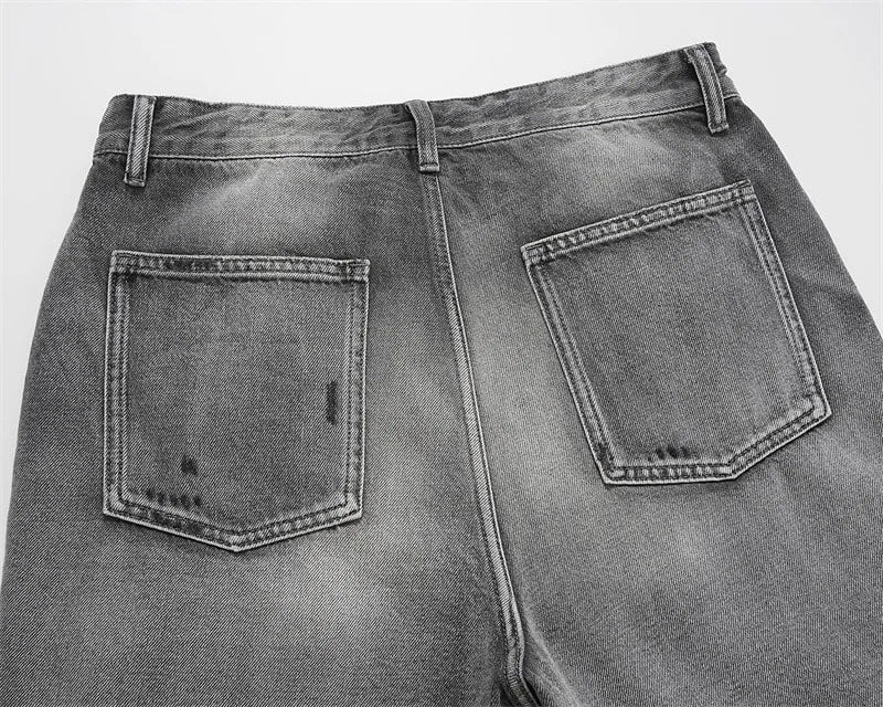 Storm Grey Shorts Jeans