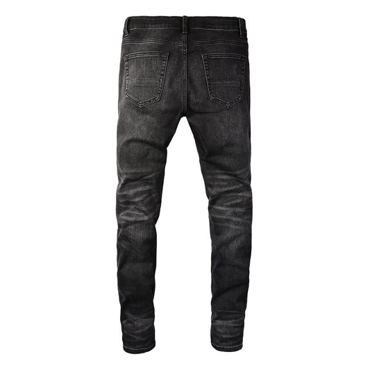 Schwarze Farbe Jeans