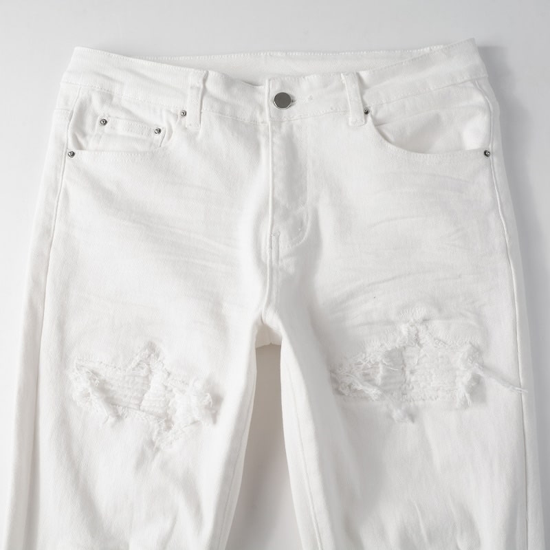 Weiße Milchjeans