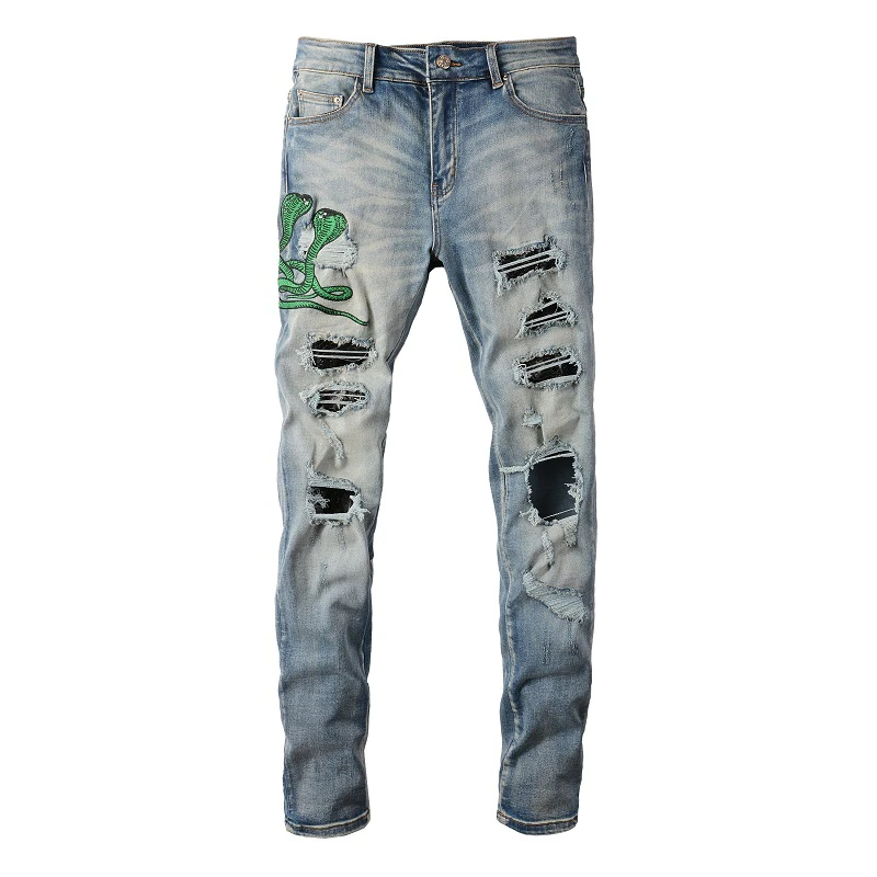 Schlangen Jeans