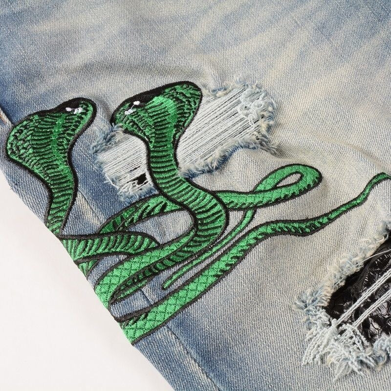 Schlangen Jeans