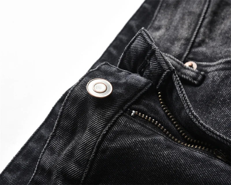 Black Color Shorts Jeans