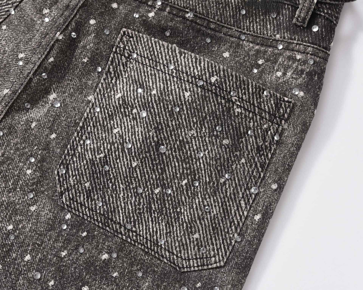 Black Cristal Baggy Jeans