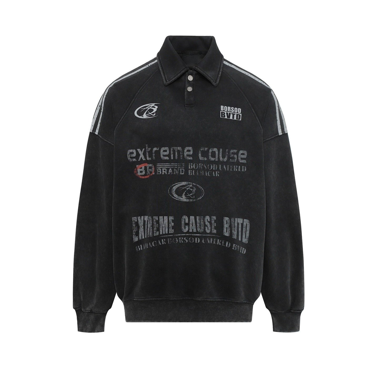 Black Polo Hoodie