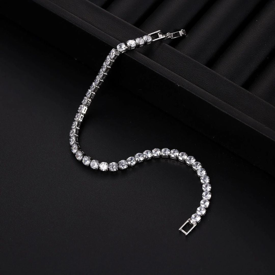 Light Wave Tennis Bracelet