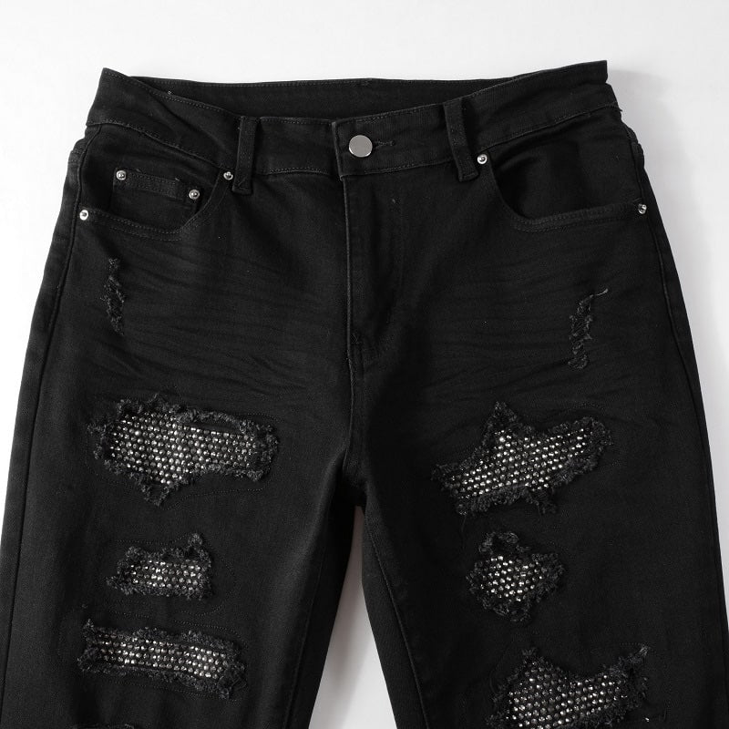 Shiny Black Jeans
