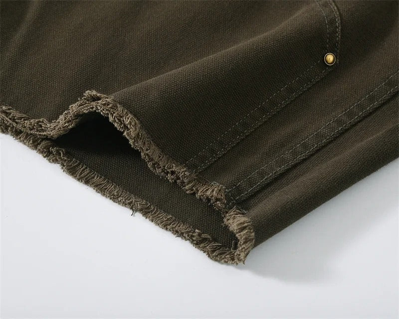 Olive Shorts Jeans